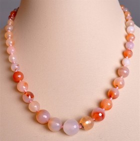 Бусы из сердолика Волна-2