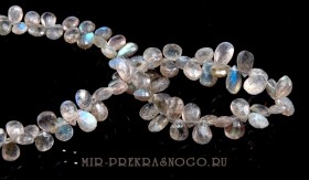 Бусы из лабрадора Сияние Севера НЛБ-246