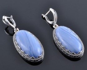 Серьги с агатом "Олимпия"
