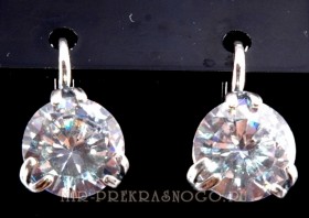 Серьги с хрусталем Сияние сНХР-059