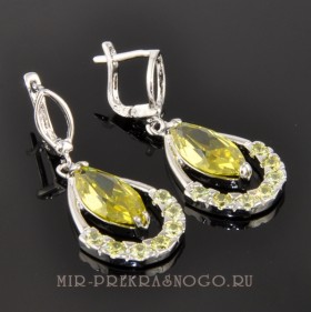Серьги с хрусталем Теана сНХР-929