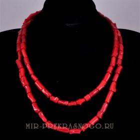 Бусы из коралла Арканзас