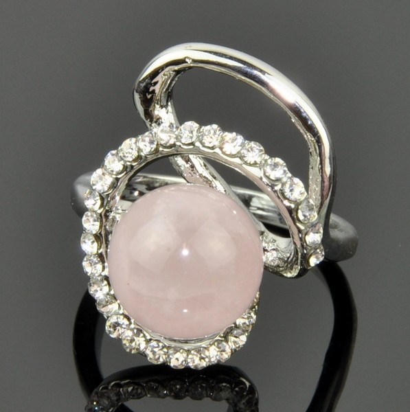 Кольцо с розовым кварцем Сергияна кНКР-3772
