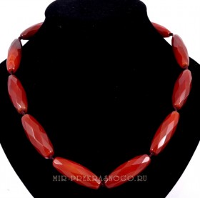 Бусы из сердолика Миконос НСР-367