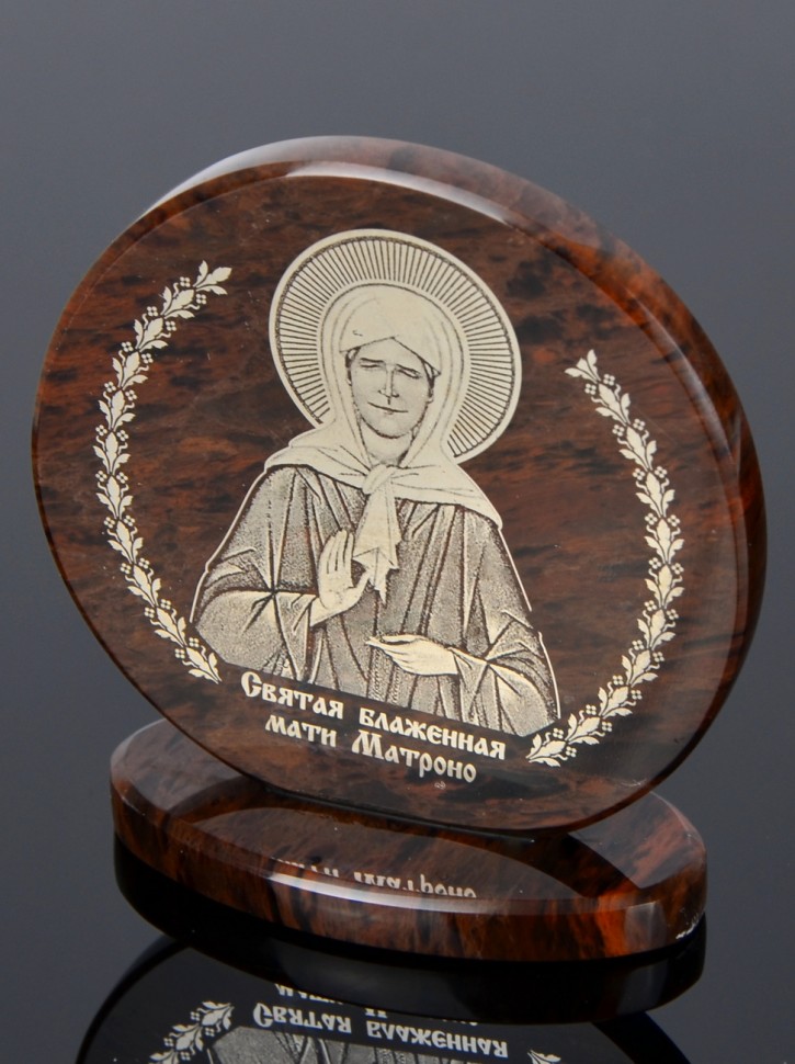 Икона "Св. Блаженная Мати Матрона" на подставке