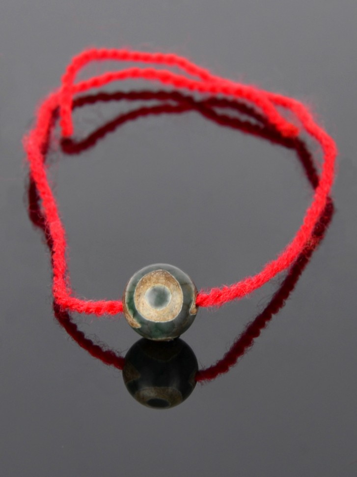 Браслет-оберег "Красная Нить Дзи 3 Глаза"