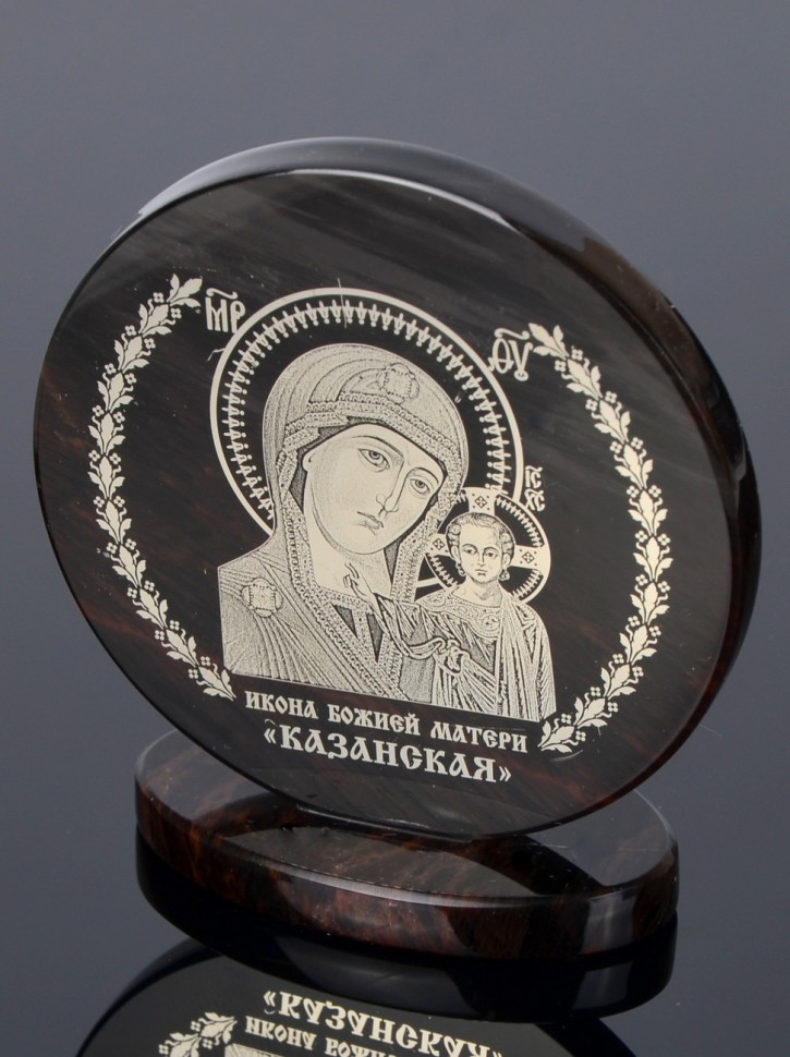 Икона "Казанская Божия Матерь" на подставке