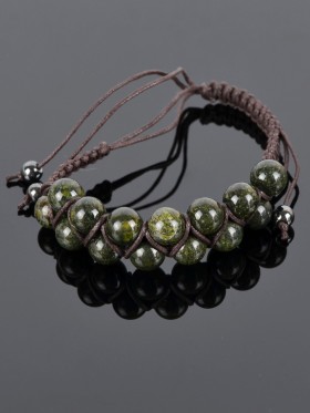 Браслет-оберег "Шамбала-Змеевик"