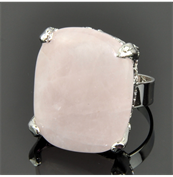 Кольцо с розовым кварцем Триумф кНКР-3747