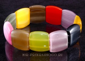 Браслет из кошачьего глаза Классика бНКГ-(21-17)-18-8