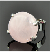 Кольцо с розовым кварцем Триумф кНКР-3745