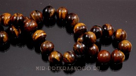 Бусы из тигрового глаза Леди НТГ-10-50-1