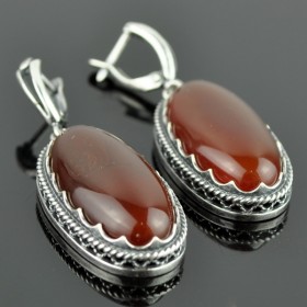 Серьги с сердоликом Олимпия сНСР-5771