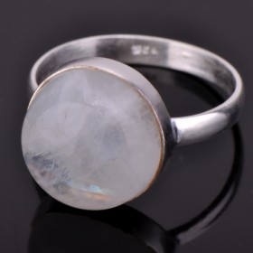 Кольцо серебро с лунным камнем (адуляром) &quot;Галос&quot;