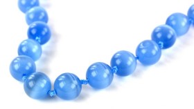 Бусы из кошачьего глаза Леди-2 НКГ-6768-ОТШ