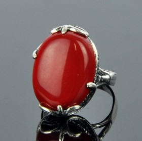 Кольцо с прес. кораллом Вираж кПКО-2554