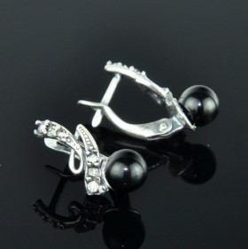 Серьги с агатом Искорка сИАГ-2940