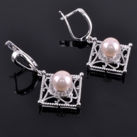 Серьги с жемчугом Камилла сНЖМ-9429