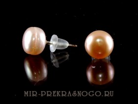 Серьги с жемчугом Жемчужинка-7 сНЖМ-336