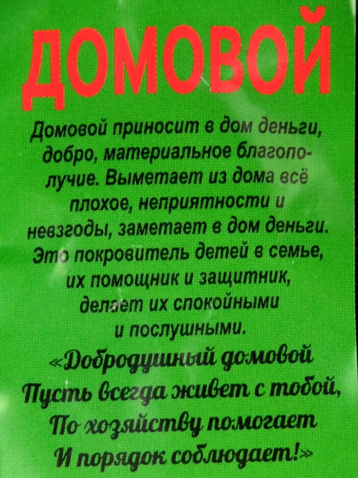 Кошельковый оберег-талисман "Домовой"