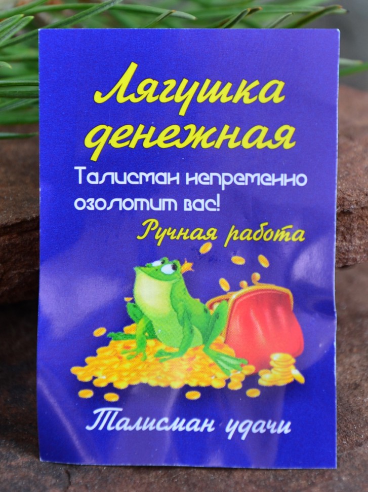 Кошельковый оберег "Лягушка с Глазом Фатимы" 