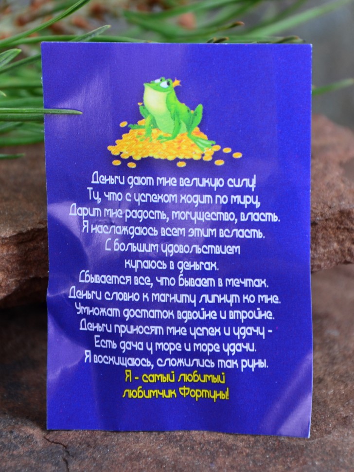 Кошельковый оберег "Лягушка с Глазом Фатимы" 