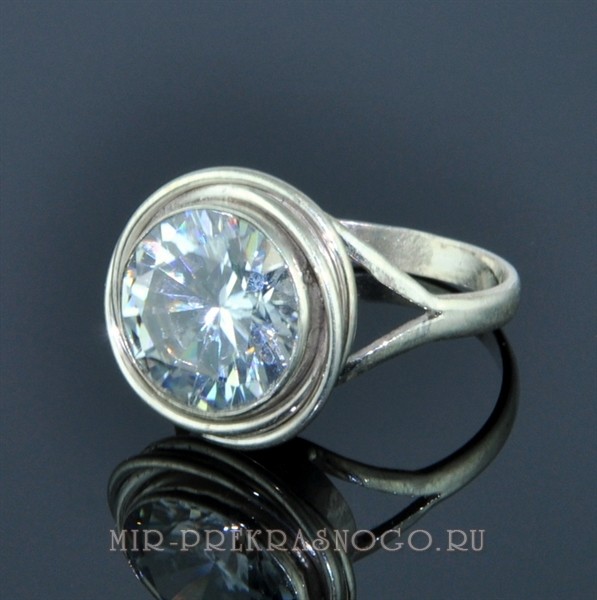Кольцо серебро с цирконом Миранда скНЦР-1354