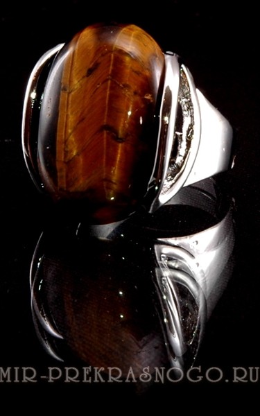 Кольцо с тигровым глазом Триумф кНТГ-118