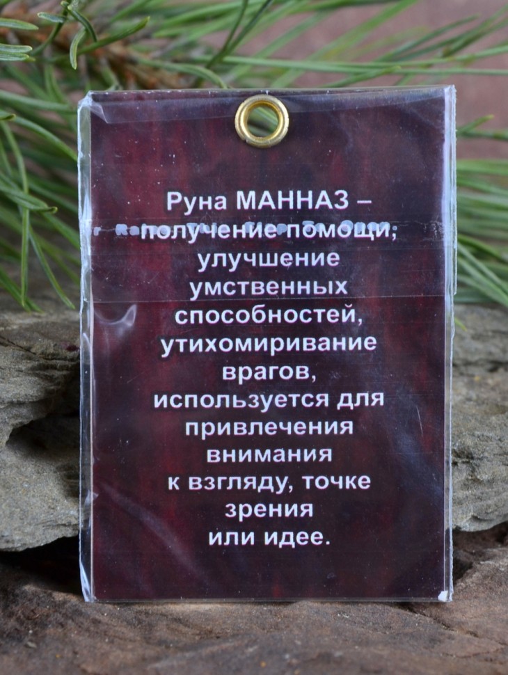 Оберег "Руна Манназ: Успех и Человечность"