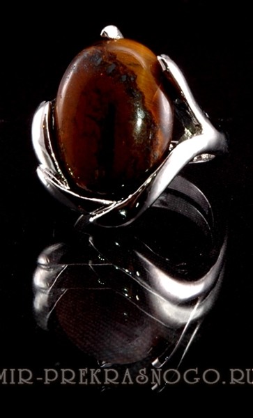 Кольцо с тигровым глазом Триумф кНТГ-112