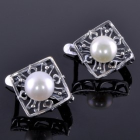 Серьги с жемчугом Клара сНЖМ-9401