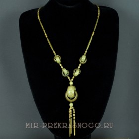Бусы из дерева Космик НДР-0730ЗН