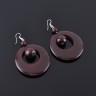 Серьги из дерева Орбита сНДР-ЗН-10459