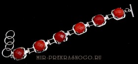 Браслет из сердолика Шатонеф бНСР-418