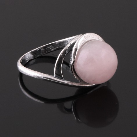 Кольцо с розовым кварцем "Иоланта"