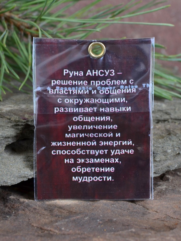 Оберег "Руна Ансуз: Вдохновение и Обучение"