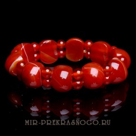 Браслет из сердолика Рококо бНСР-435