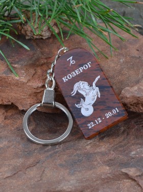 Брелок-оберег "Зодиак: Козерог" обсидиановый