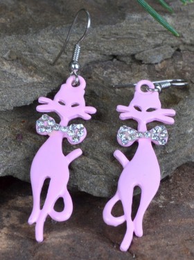 Серьги детские "Кошечка"