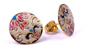 Серьги из ювелирного сплава Бомбей сКМ-8411